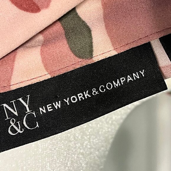 NY&C Pink Army Print Blouse, Size XXL - Picture 4 of 4